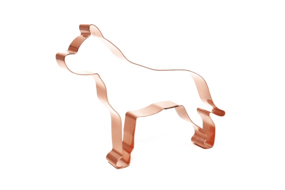 American Staffordshire Terrier ~ Copper Dog Breed Cookie Cutter - Handcrafted by The Fussy Pup