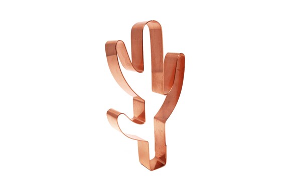 The Fussy Pup Saguaro Cactus Cookie Cutter - Handmade Heavyweight Copper, 5.25" X 2.75", Western Theme Baking - View #6