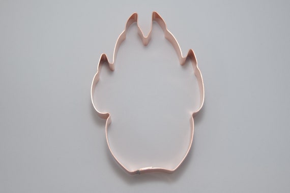 Copper Cougar Paw Cookie Cutter - Handcrafted by The Fussy Pup