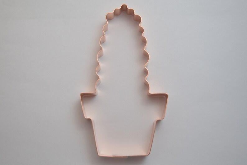 San Pedro Flower Pot Cactus Cookie Cutter Handcrafted by The Fussy Pup