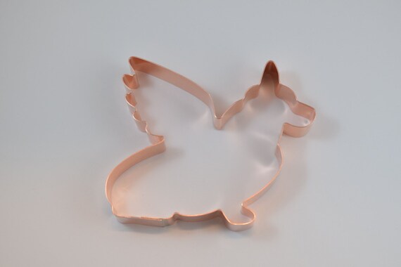 Welsh Corgi Dog Angel with Wings ~ Copper Cookie Cutter - Handcrafted by The Fussy Pup