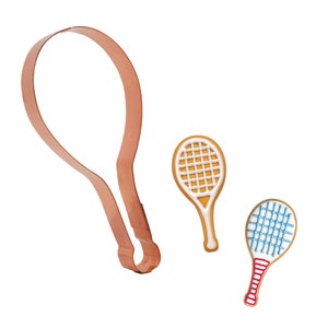Tennis Racquet Cookie Cutter, 5x3.25 inches