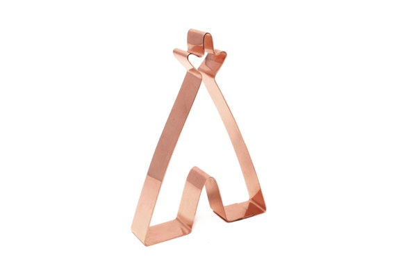 Small Indian Tepee ~ Copper Cookie Cutter ~ Handcrafted by The Fussy Pup