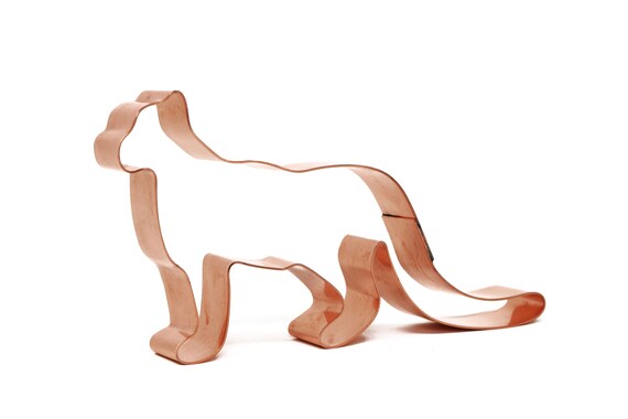 Snow Leopard ~ Zoo Mammals ~ Copper Animal Cookie Cutter - Handcrafted by The Fussy Pup