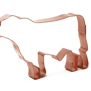 Angus Show Steer Cattle Cookie Cutter 5 X 3,5 inch - Handgemaakte koperen cookie cutter van The Fussy Pup