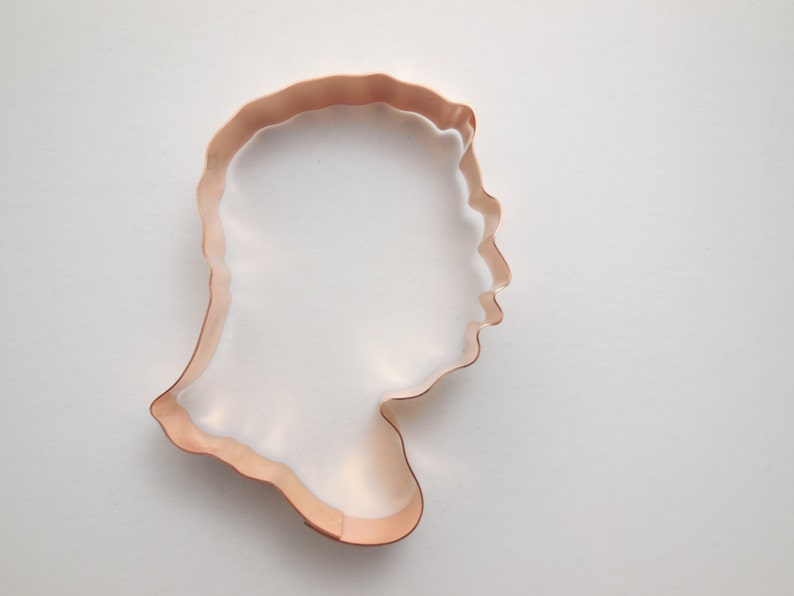 Handcrafted by The Fussy Pup Theodore Roosevelt ~ Copper President Cookie Cutter