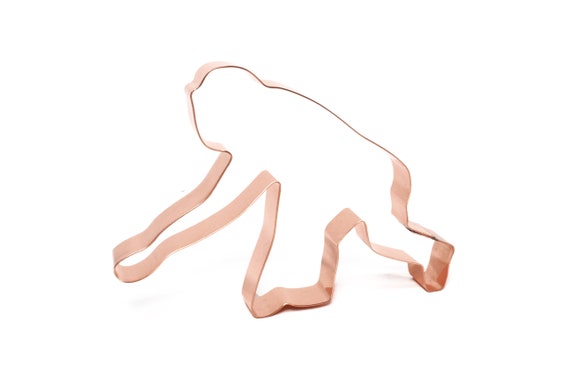 Bigfoot Walking Sasquatch Cookie Cutter - Handcrafted Copper Cookie Cutter by The Fussy Pup