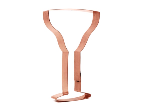 Copper Margarita Glass Cookie Cutter, 3.5 x 5.25 Inches