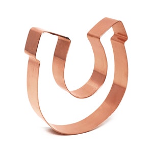 Chunky Copper Horseshoe Cookie Cutter: Lucky Western Baking (3.5 inch)
