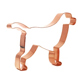 Labrador Retriever Cookie Cutter: 5.25&quot; Copper Dog Breed Baking