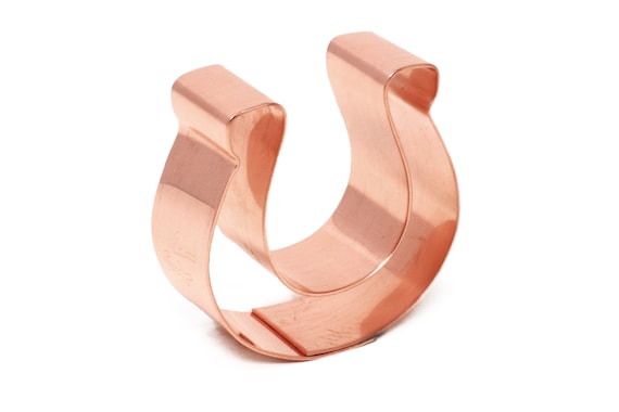 Tiny 1 3/4 inch Horseshoe ~ Copper Cookie Cutter ~ Handcrafted by The Fussy Pup