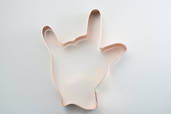 I Love You American Sign Language Hand Cookie Cutter - Handcrafted by The Fussy Pup