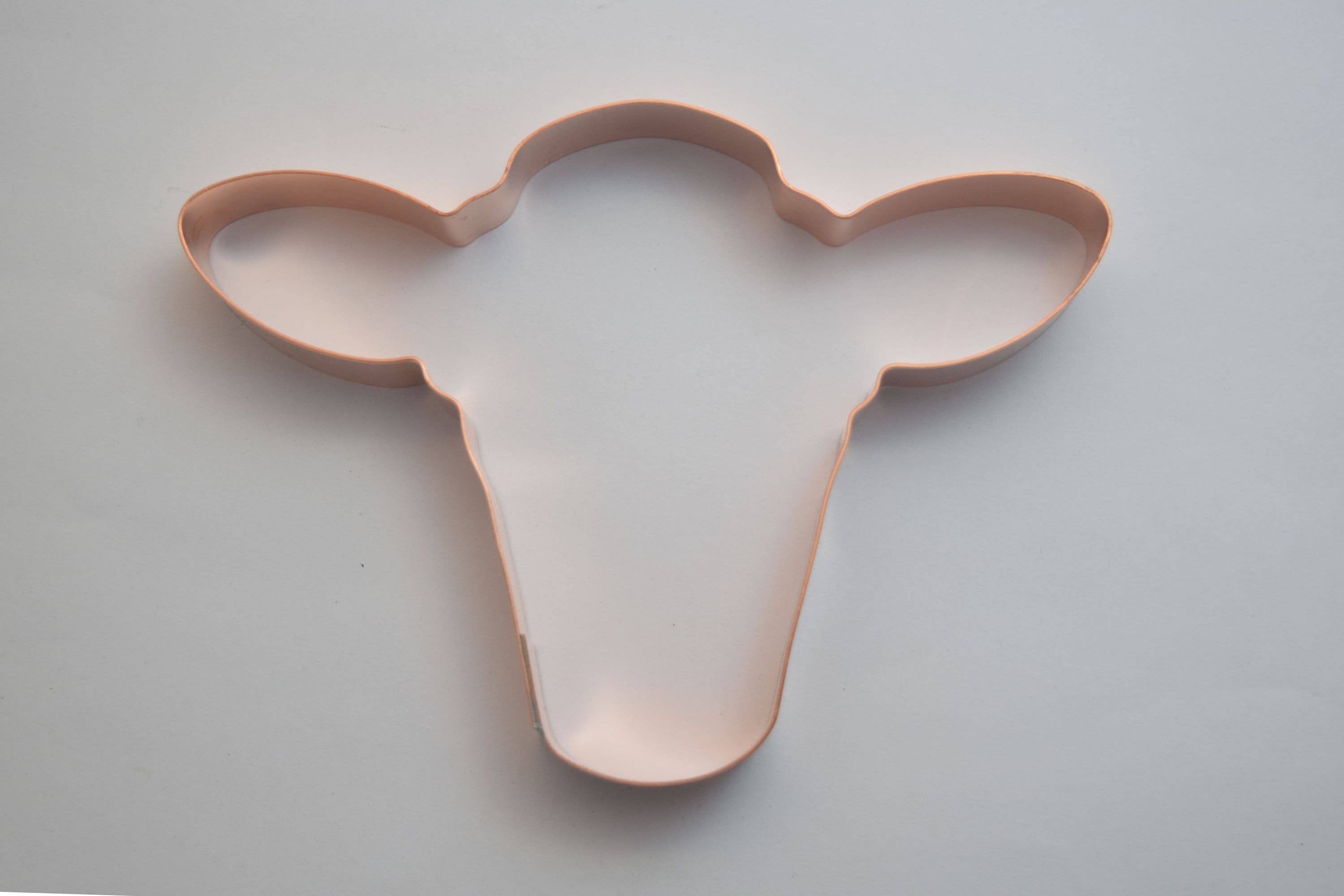 Cow Head Copper Cookie Cutter Handcrafted by The Fussy Pup Etsy