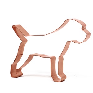 Border Terrier Cookie Cutter: 4.75&quot; Copper Dog Breed, USA Made