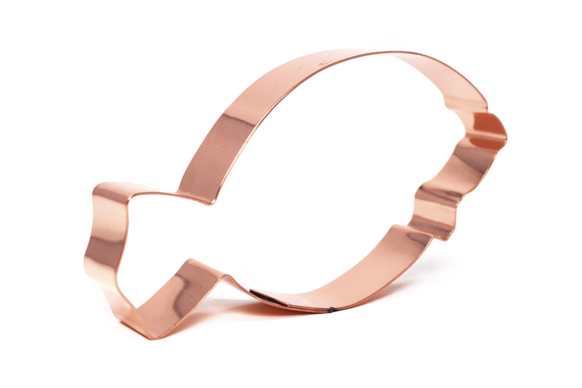 Flounder Fish Copper Cookie Cutter Handcrafted by The Fussy Pup