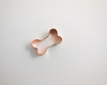 Tiny Dog Bone ~ Copper Cookie Cutter - Handcrafted by The Fussy Pup