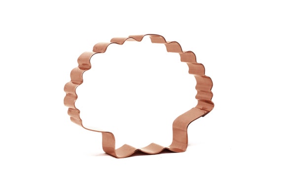 Scallop Ocean Sea Shell ~ Copper Cookie Cutter - Handcrafted by The Fussy Pup