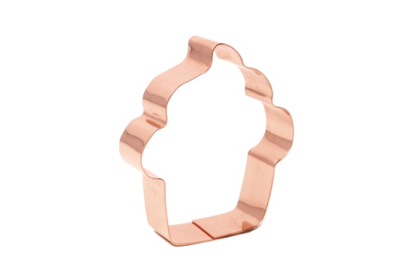 Simple Little Cupcake ~ Copper Cookie Cutter - Hand Crafted by The Fussy Pup