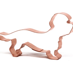 Dandie Dinmont Terrier Cookie Cutter: 4.5&quot; Copper Dog Breed Gift
