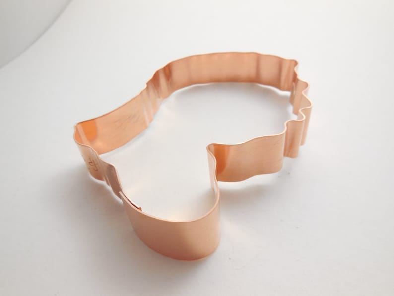 Handcrafted by The Fussy Pup Theodore Roosevelt ~ Copper President Cookie Cutter