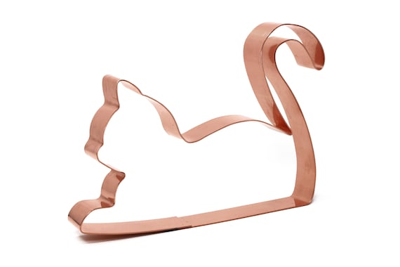 Purring Cat ~ Copper Cookie Cutter ~ Handcrafted by The Fussy Pup