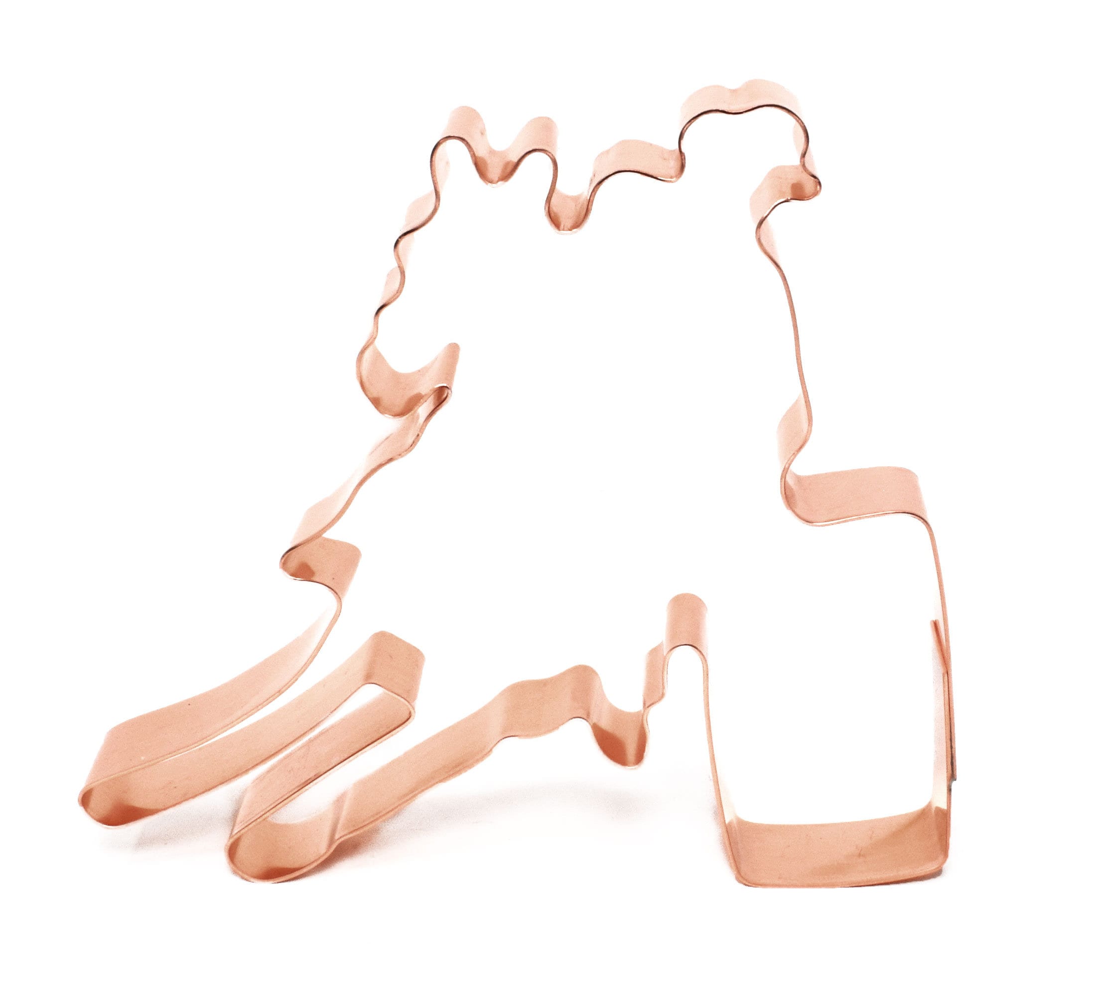 Barrel Racer Horse Rider Copper Cookie Cutter Handcrafted by The Fussy Pup