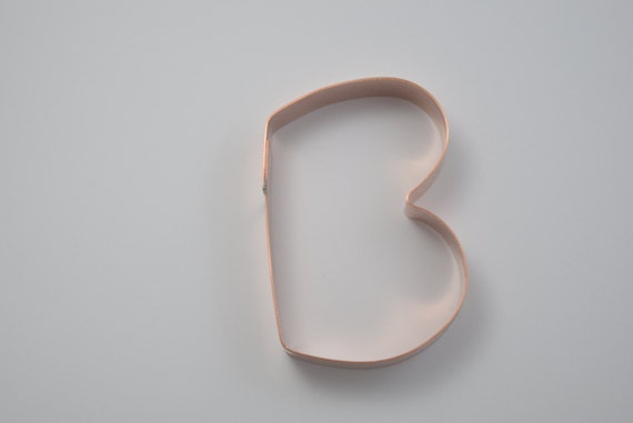 The Letter B Copper Alphabet Cookie Cutter - Handcrafted by The Fussy Pup