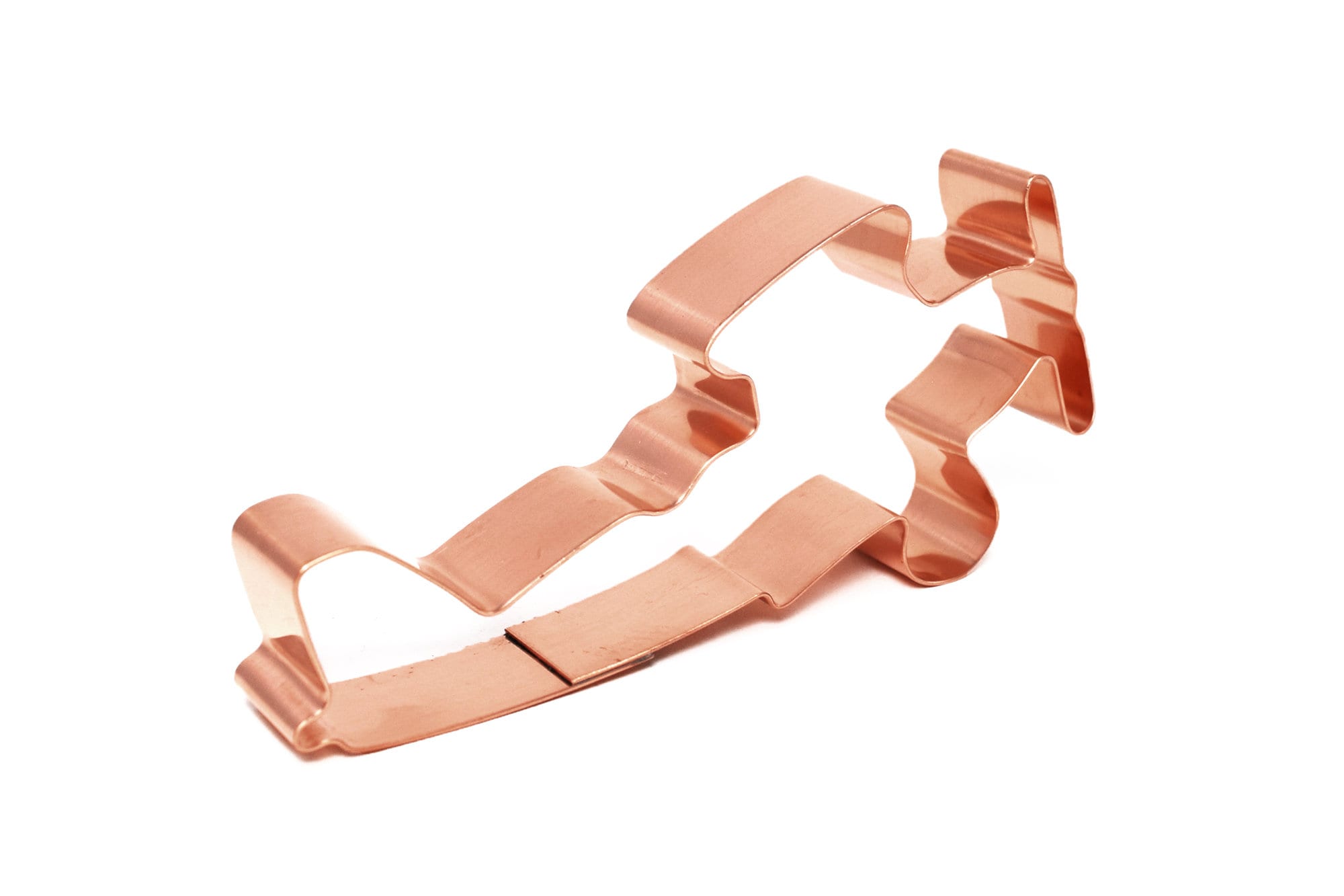 Biplane Copper Cookie Cutter Hand Crafted by The Fussy Pup