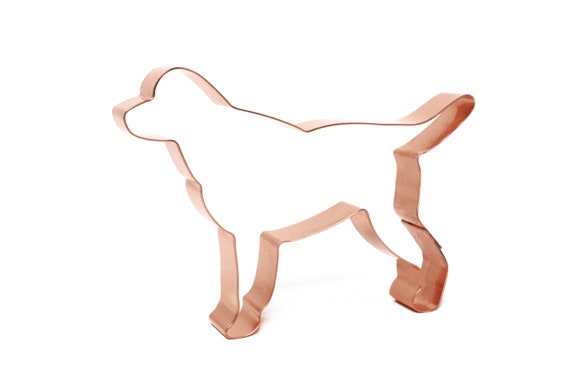 No. 2 Labrador Retriever Dog Breed Cookie Cutter 5 X 3.75 inches - Handcrafted Copper Cookie Cutter by The Fussy Pup