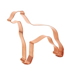 Whippet Cookie Cutter - 5-Zoll-Kupferhund-Ausstechform zum Backen von Leckereien oder Geschenk für Whippet-Liebhaber - Hergestellt in den USA