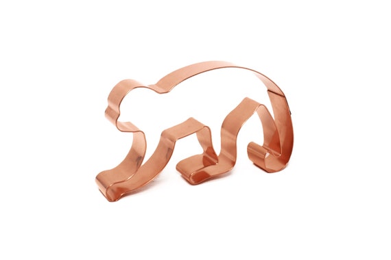 Capuchin Monkey Zoo Animal Cookie Cutter 4.4 X 2.5 inches - Handcrafted Copper Cookie Cutter by The Fussy Pup