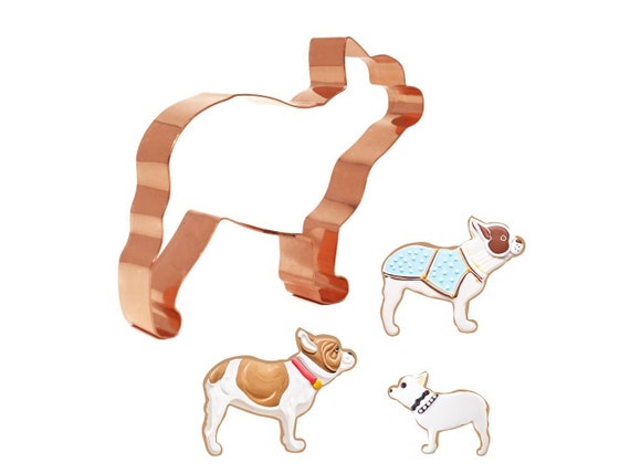 French Bulldog Dog Breed Cookie Cutter 4.75 x 3.75 inches - Handcrafted Copper by The Fussy Pup