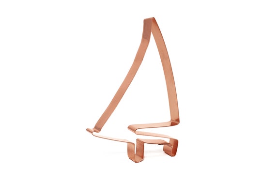 Y-Flyer Sailboat ~ Copper Cookie Cutter - Hand Crafted by The Fussy Pup