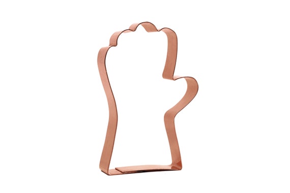 Chunky Glove Copper Cookie Cutter - Handcrafted by The Fussy Pup