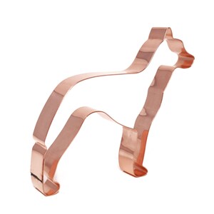 Manchester Terrier Cookie Cutter: 4.5&quot; Copper Dog Treat Baker - USA Made