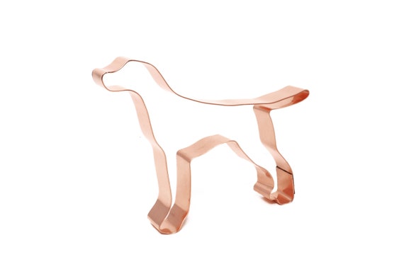 Pointer Dog Breed Cookie Cutter 4 X 5 inches - Handcrafted Copper Cookie Cutter by The Fussy Pup