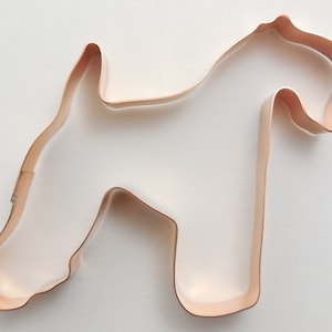 Kerry Blue Terrier Cookie Cutter: 4.5&quot; Copper Dog Breed, USA Made