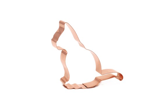 Sitting Cat ~ Copper Cookie Cutter - Handcrafted by The Fussy Pup
