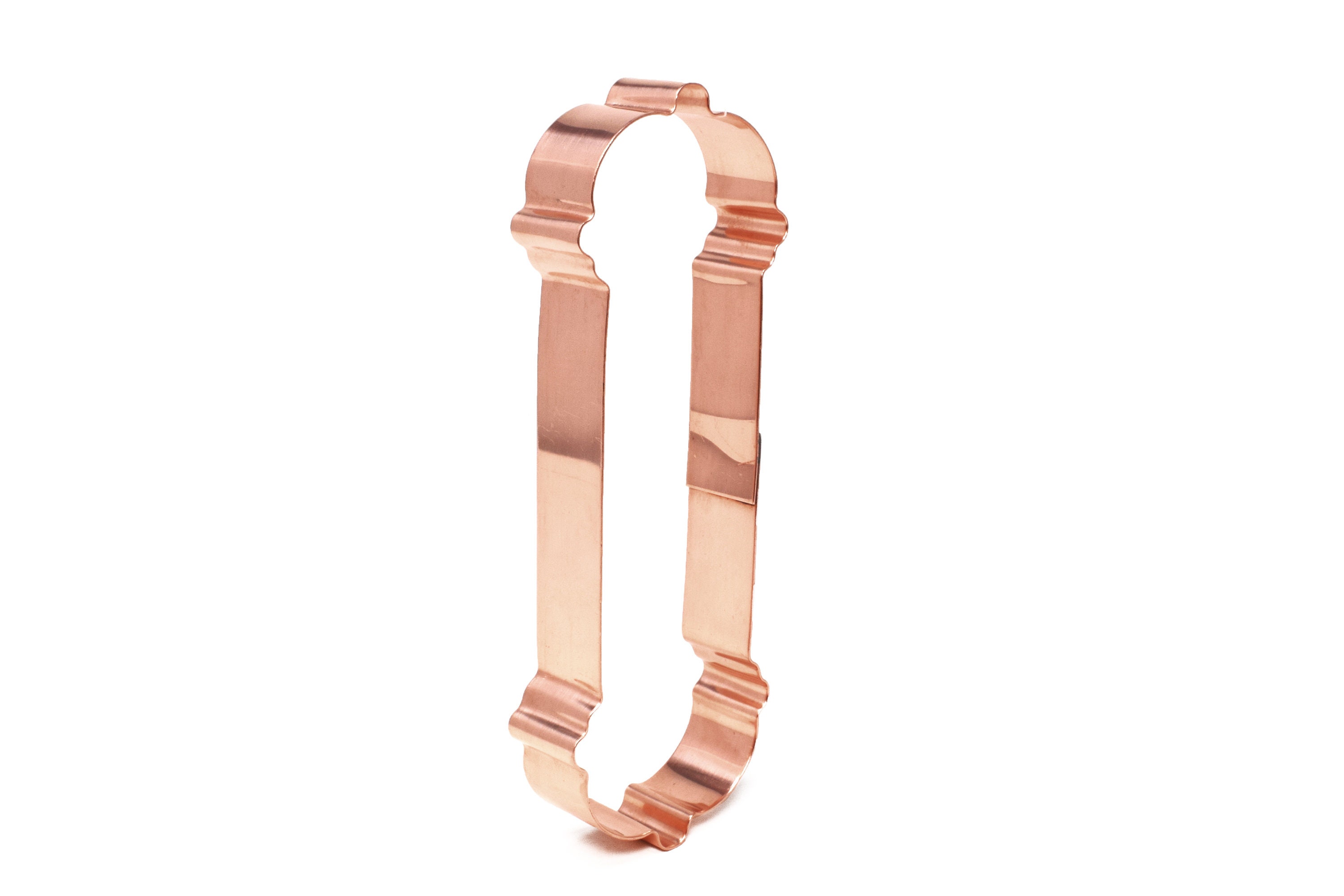 Barber Pole Copper Cookie Cutter Handcrafted by The Fussy Pup