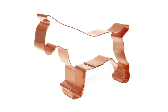 Bull Terrier Dog Breed Cookie Cutter 4.5 X 3.5 inches - Handcrafted Copper Cookie Cutter by The Fussy Pup