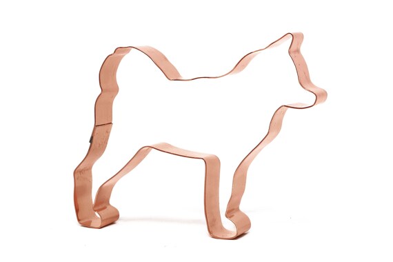 No. 1 Alaskan Klee Kai Copper Dog Breed Cookie Cutter 4.25 X 3.75 inches - Handcrafted by The Fussy Pup