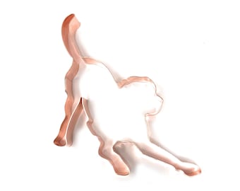 Playful Retriever Dog ~ Copper Cookie Cutter - Handcrafted by The Fussy Pup