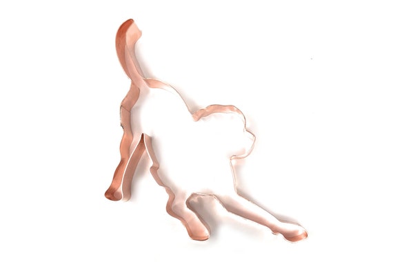 Playful Retriever Dog ~ Copper Cookie Cutter - Handcrafted by The Fussy Pup