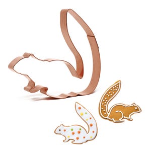 Bright Eyed and Bushy Tailed Sitting Squirrel  Cookie Cutter, 4.25 x 4 inches