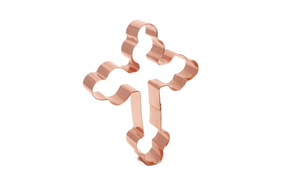 St. Nicholas's Cross Cookie Cutter 3.5 x 4.5 inches - Handcrafted Copper Cookie Cutter by The Fussy Pup
