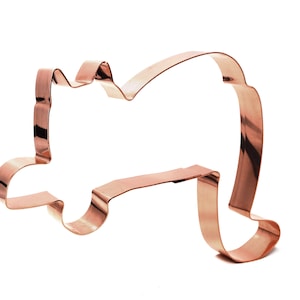 Lazy Cat Cookie Cutter – 5.5 Inch Copper Cat Lover Gift for Baking Cookies or Pet Treats – Made in USA