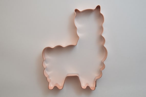 Fluffy Llama Copper Cookie Cutter – Handmade Heavyweight Copper Cutter For Cookies, Fondant, Crafts
