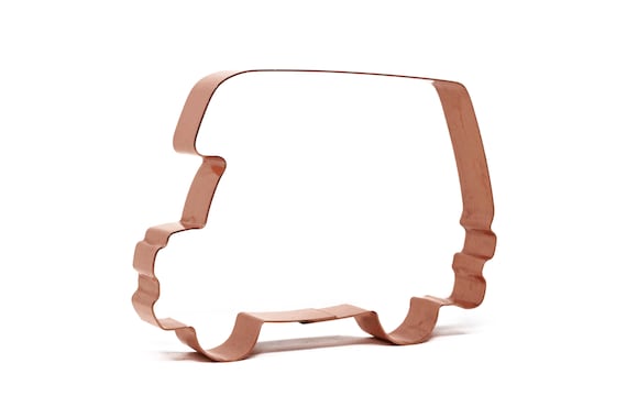 Chunky Camping RV Camper Copper Cookie Cutter - Handcrafted by The Fussy Pup