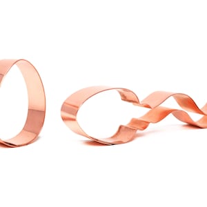 Fertility Cookie Cutter Set – Handmade Copper Sperm & Egg Cookie Cutters for IVF / Baby Showers
