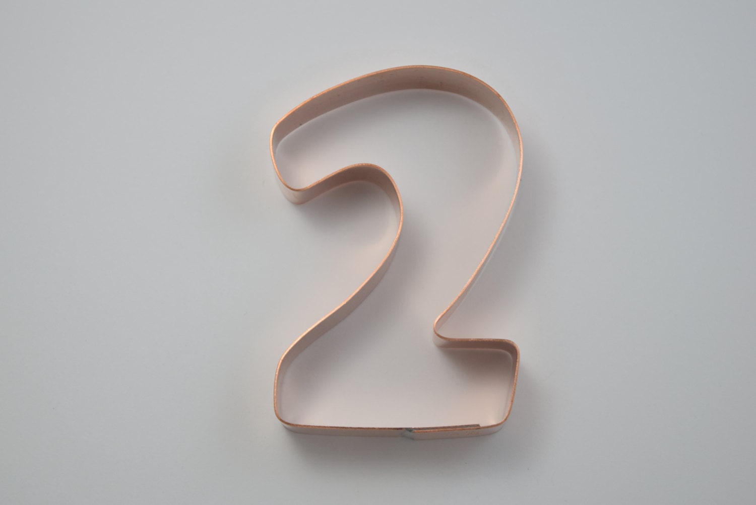The Number 2 Copper Number Cookie Cutter Handcrafted by the Etsy Canada